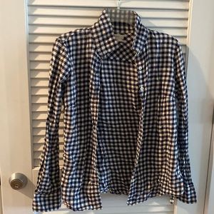 J Crew navy and white button down - 00